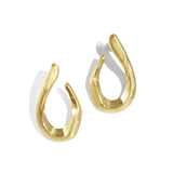 Flowy Hoops Oorbellen Goudkleurig