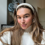 Haarband Beige Goudkleurig Pattern