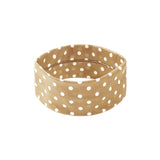Haarband Polka Dots Khaki White
