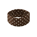 Haarband Polkadots Brown White