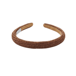 Haarband Raffia Summer Small Brown