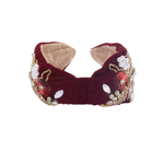 Haarband Royal Burgundy Velvet - Mae Lilly