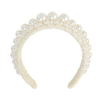 Haarband Statement Pearls Off - white