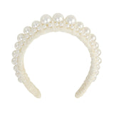 Haarband Statement Pearls Off - white