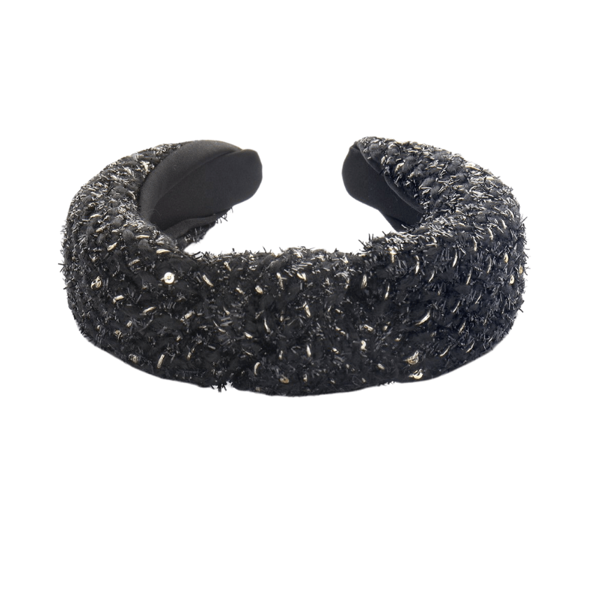 Haarband Cozy Knit Twist Black