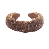 Haarband Cozy Knit Twist Brown
