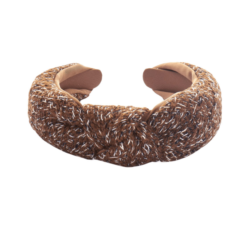 Haarband Cozy Knit Twist Brown