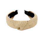Haarband Summer Raffia Beige