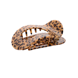 Haarclip Flat Oval Cheetah Dots
