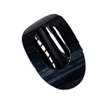 Haarclip Flat Oval Glossy Black