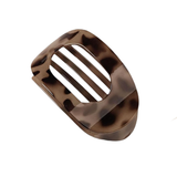 Haarclip Flat Oval Modern Tortoise
