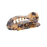 Haarclip Flat Oval Tortoise Shell