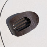 Haarclip Flat Oval Shiny Cocoa