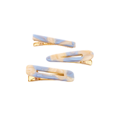 Haarclip Set Pearl Blue & Cream