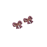 Haarclip Duo Plum Bow