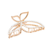 Haarklem Butterfly with Pearls Goudkleurig - Mae Lilly