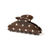 Haarklem Chocolate Brown Polkadot