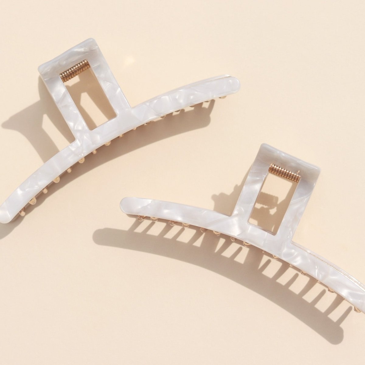 Haarklem Classy Goudkleurig and Pearly Off - white