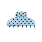 Haarklem Cloudy Blue Brown Polkadots – afbeelding 1 | Mae Lilly