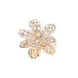 Haarklem Crystal Bloom Goudkleurig voorkant - Mae Lilly