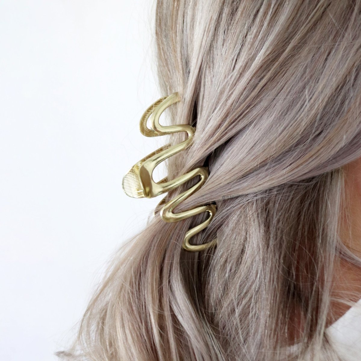 Haarklem Curl Goudkleurig Metal