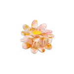 Haarklem Daisy Flower Goudkleurig & Roze