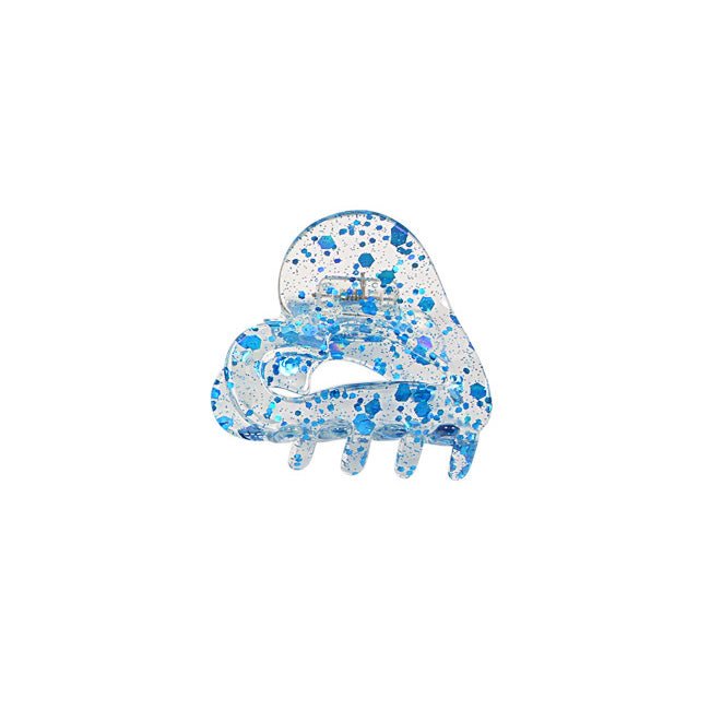 Haarklem Heart Shaped Blue Shimmers