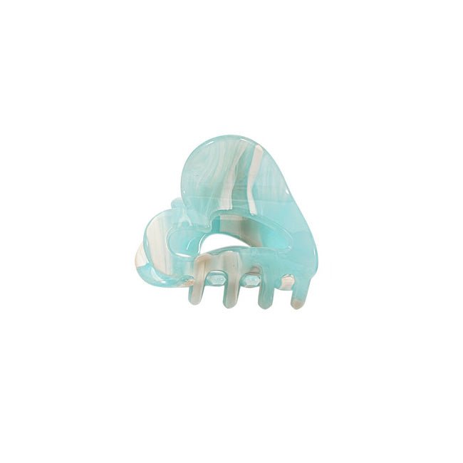 Haarklem Heart Shaped White & Blue Marble