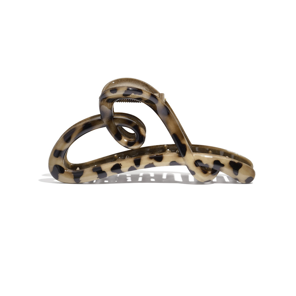 Haarklem Leo Khaki Swirl voorkant - Mae Lilly