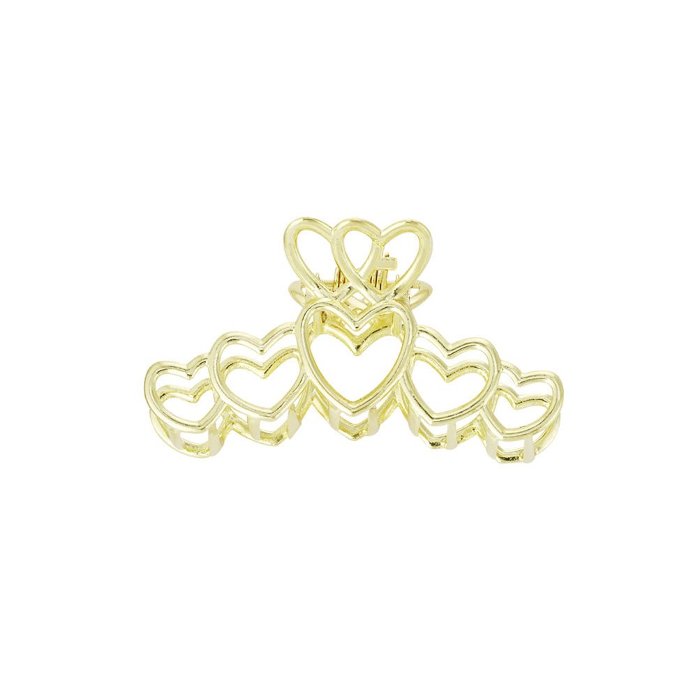Haarklem Love All Over Goudkleurig