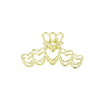 Haarklem Love All Over Goudkleurig