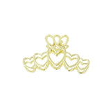 Haarklem Love All Over Goudkleurig
