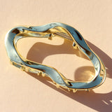 Hair Clip Minimalistic Vintage Gold Big