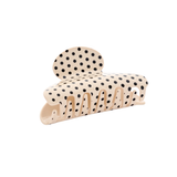 Haarklem Oval Round Polka Dot Beige