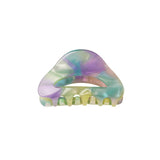 Hair Clip Round Small Multi Colored