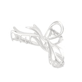 Haarklem Zilverkleurig Bow