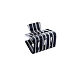 Haarklem Vierkant Monochrome Stripe