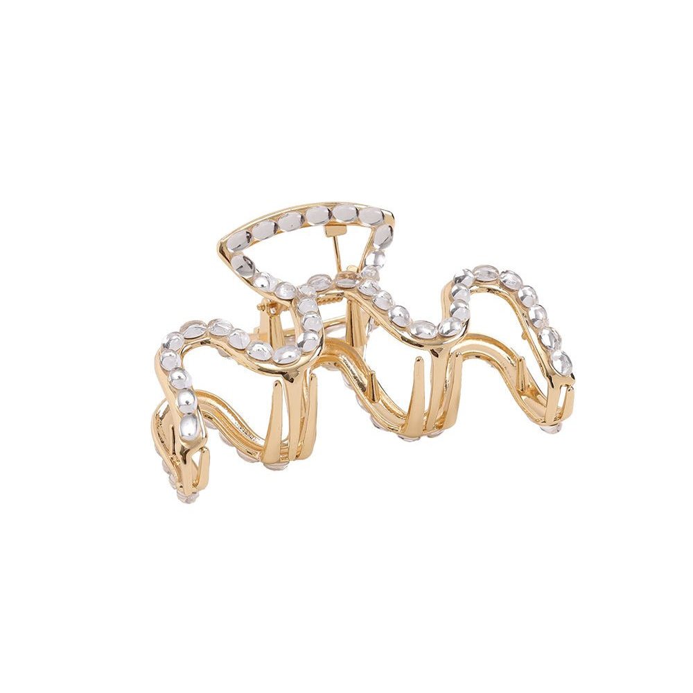 Haarklem Wave Beads Goudkleurig