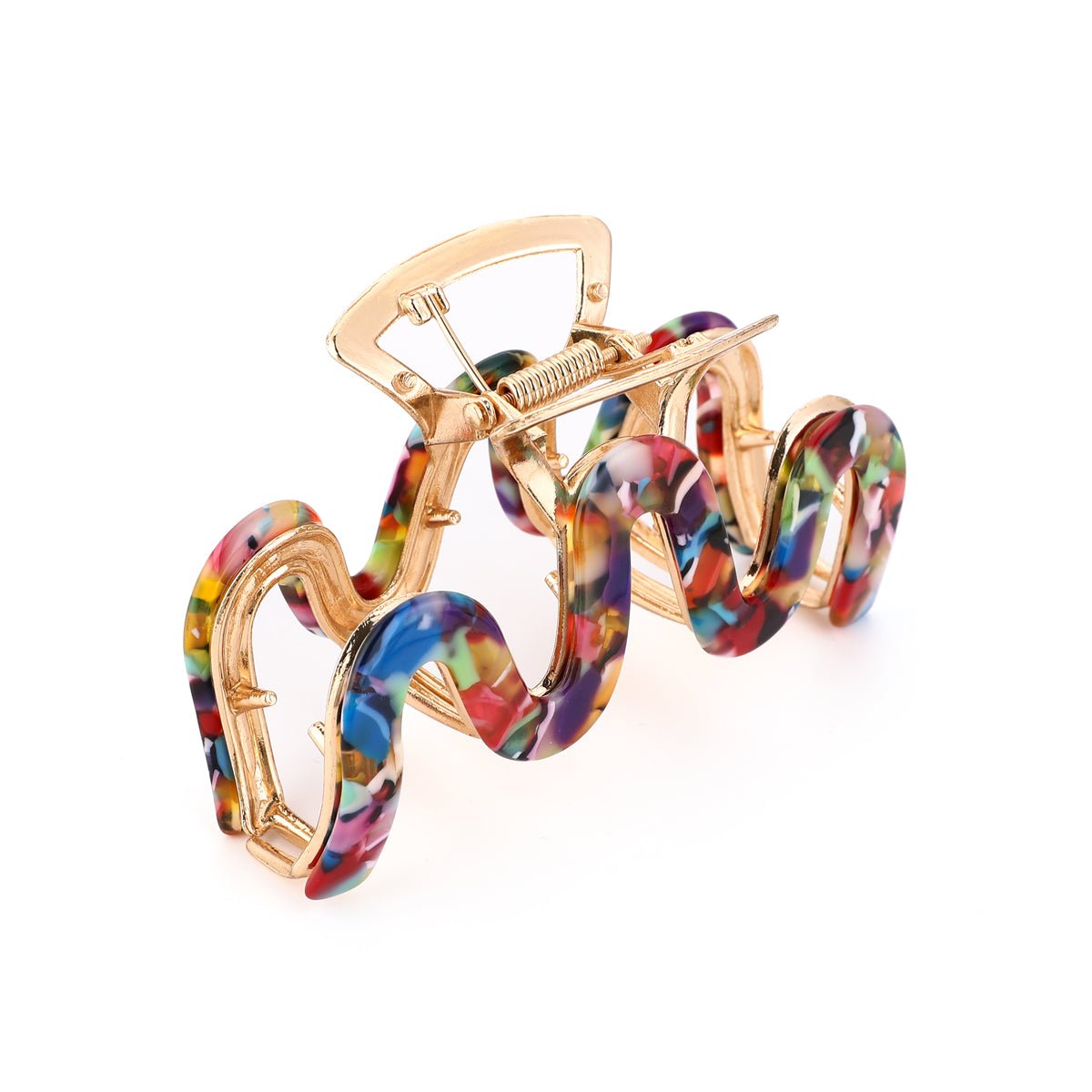 Haarklem Wave Goudkleurig Rainbow Colors