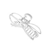 Hair clip Bow Silver