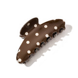 Haarklem Chocolate Brown Polkadot
