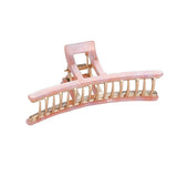 Hair clip Classy Gold with Pink Marble Print