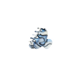 Haarklem Crop Magic Blue