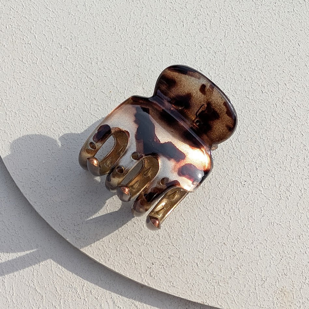 Haarklem Curl Caramel Marble