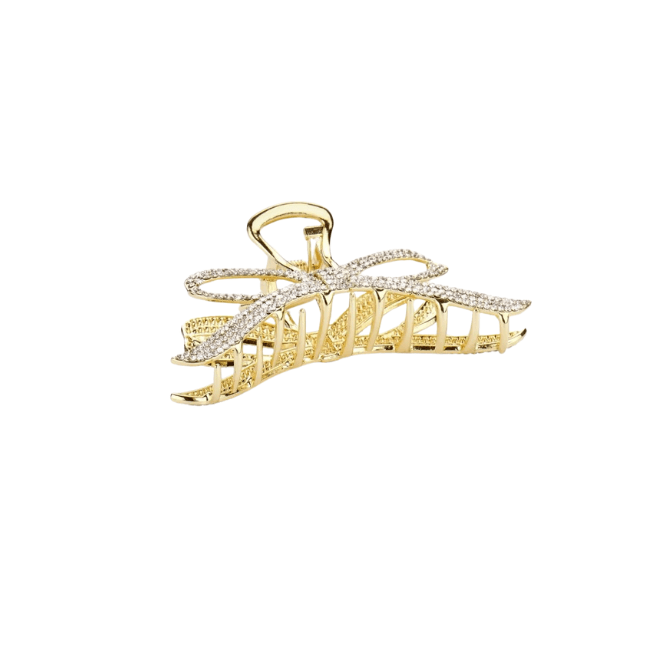 Haarklem Diamonds Bow Goudkleurig