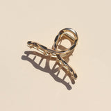 Hair Clip Elegant Swirl Curl Gold Small