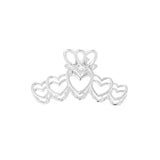 Hair clip Love All Over Silver 