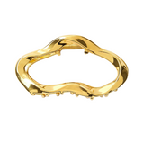 Haarklem Minimalistic Vintage Goudkleurig Big