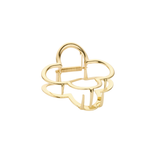 Haarklem Open Outline Goudkleurig