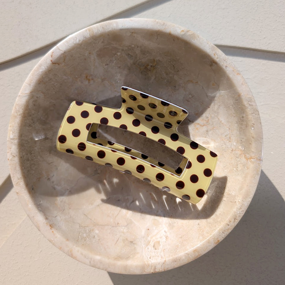Haarklem Polkadot Party Yellow & Brown